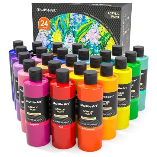 Shuttle Art 24 Colors Acrylic Paint
