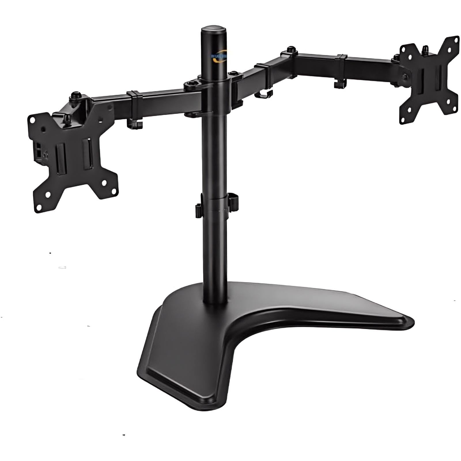 Multibao Double Dual Monitor Display Arm Mount Computer LED LCD Stand For 32" Screen Desk Adjustable Double Monitors Arm With VESA 75 & 100mm Black-image-42