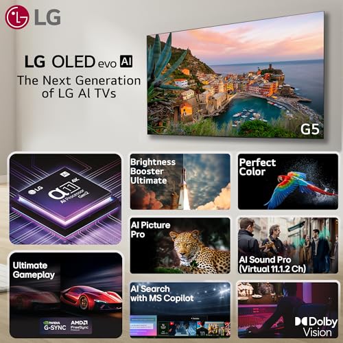Image of LG 245 cm (97 Inches) OLED evo G5 Series 4K Ultra HD (3840 x 2160) Smart webOS OLED TV OLED97G56LA