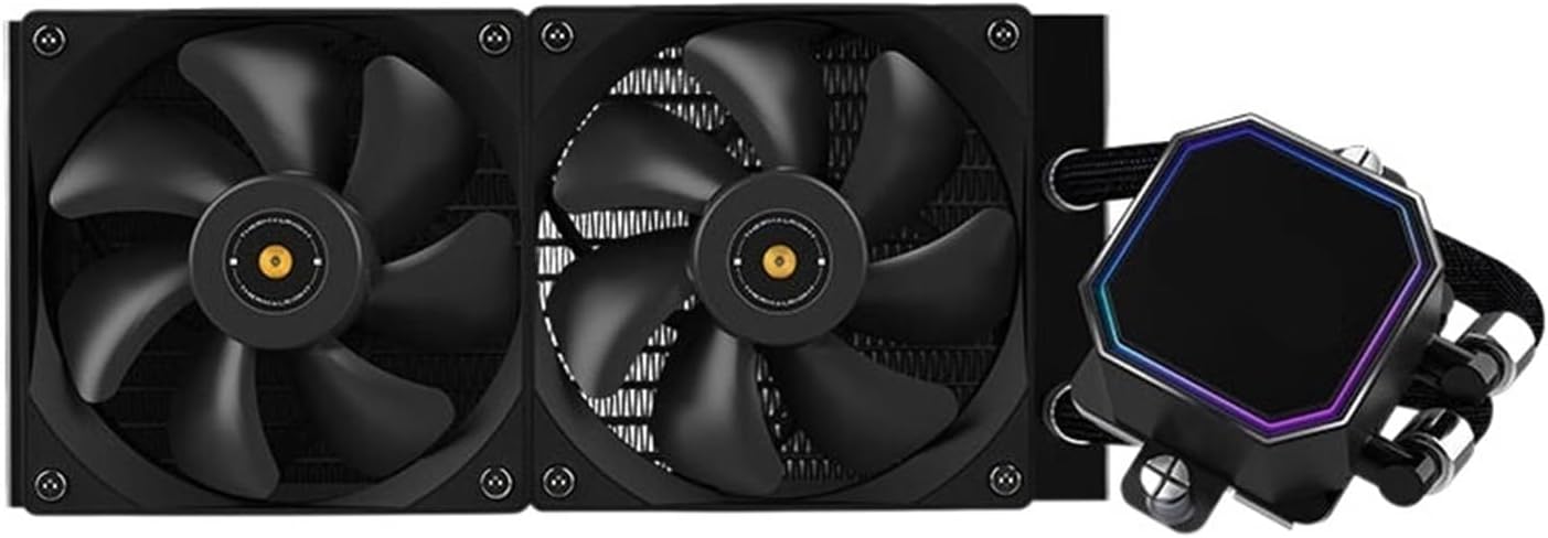 240 All-in-one Water Cooling Radiator Magnetic Detachable top Cover Supports LGA1700/115X/2011/AM5/AM4