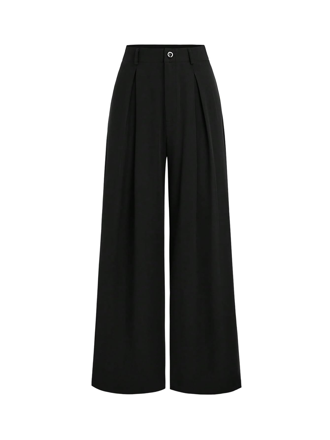 GORGLITTER Womens Wide Leg Dress Pants Pleated High Waisted Office Work Trousers Business Casual Slacks