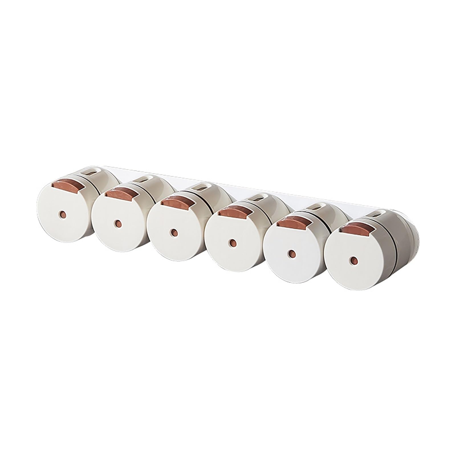 Pots à Épices Magnétiques Robustes avec Couvercle, Récipients Hermétiques et Étanches à La Poussière pour Réfrigérateur, Cuisine, Camping, Pots en PP pour Cuisiniers Amateurs et Chefs(Set of 6)