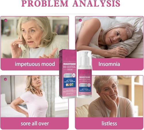 Menopause Progesteron Creme,Weibliche Wechseljahre Creme,Linderung Wechseljahre Creme,Menopause Balance...