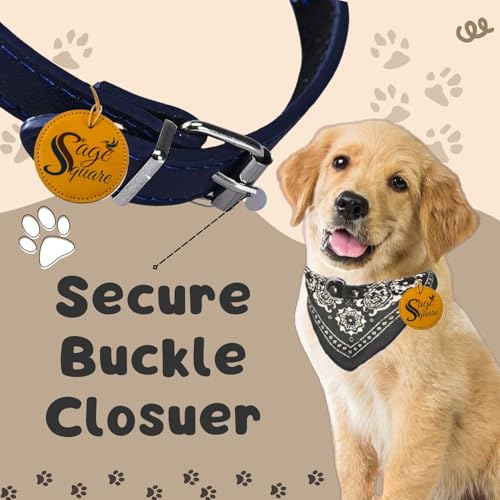 Image of Sage Square Stylish Dog Collar Scarf - Adjustable, Comfortable, Fashionable Accessory for Pets, Soft & Durable Fabric, Dog Breeds, Ideal for Daily Use, Special Occasions (Random)