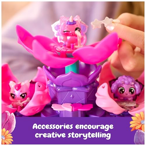 Image of Hatchimals Bloomables Flower Fest 3-Pack & Stage Playset, Ages 4+ | Bloom 3 Surprise Collectible Characters, Repeat Reveal, 9 Accessories, Imaginative Storytelling Play, Birthday Gifts for Kids