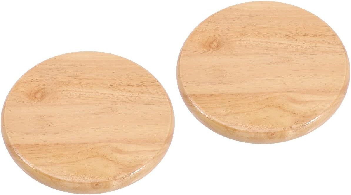 Housoutil 2PC Wooden Round Seat Replacement, 29.5cm/11.6in