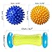 Pasnity Foot Massage Roller Spiky Ball Foot Pain Relief Massager Relieve Plantar Fasciitis and Heel Foot Arch Pain and Relax Shoulder Foot Back Leg Hand, Included 1 Roller and 2 Spiky Balls