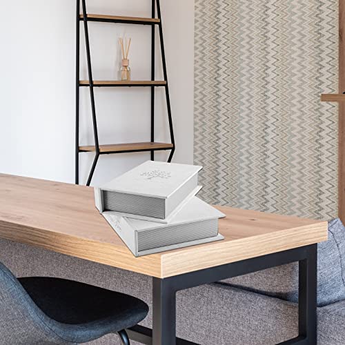 Yd Sz Yadoo Decorative Books Boxes: Faux Books For Decoration Stacked Books For Coffee Tables Decor Bookshelves Decor Home Decor, Set Of 2 Fake Books Fashion Storage Boxes (Dream Tree) #TOP6