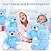MorisMos 6 Packs Teddy Bears Bulk Stuffed Animals, 14in Small Teddy Bear Plush, Cute Stuffed Bears for Centerpiece Baby Shower Valentines Wedding Birthday, Blue