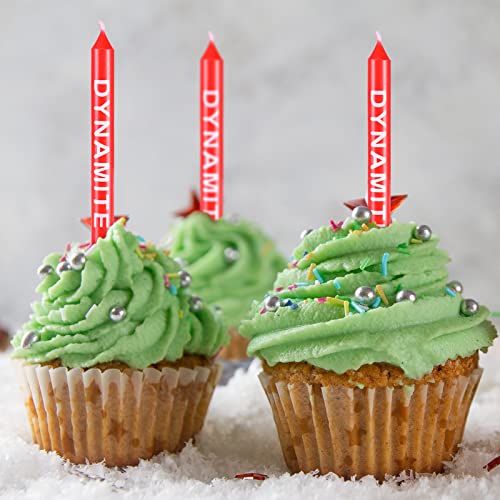 12 Pieces Tnt Themed Birthday Candles Dynamite Birthday Candles Tnt Cake Toppers For Cake Decoration Video Game Party Graduation Celebration And Daily Use #TOP5