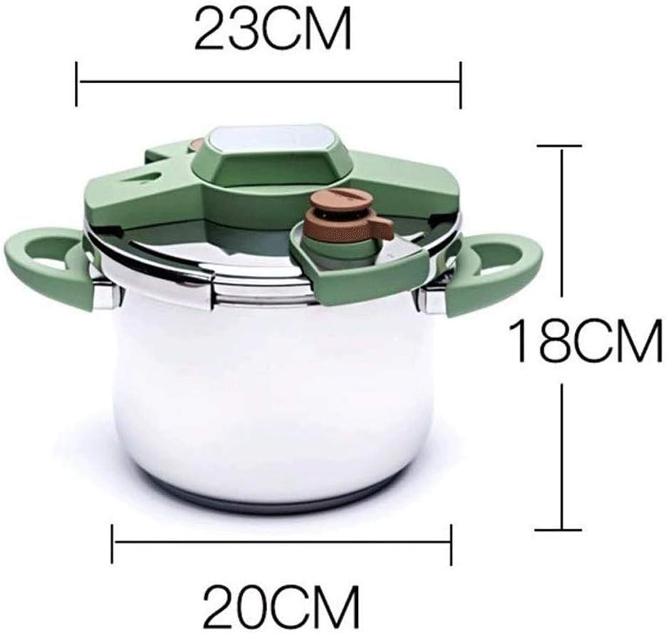 Stainless Steel Pressure Cooker With Easy Lock Lid，gas Stove Induction Universal，Silver