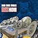 Bad Dog Tools 4.5” Endless Handi Disc Deux (HDII) Diamond Wheel for Grinding, Sanding, and Cutting. Use on Iron, Steel, Brass, Tile, Stone, Brick, & Plastic. Use with 4.5” Angle Grinders.
