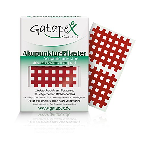 Gatapex Akupunktur-Pflaster (Größe L) 4,4 x 5,2cm rot 40 Stück