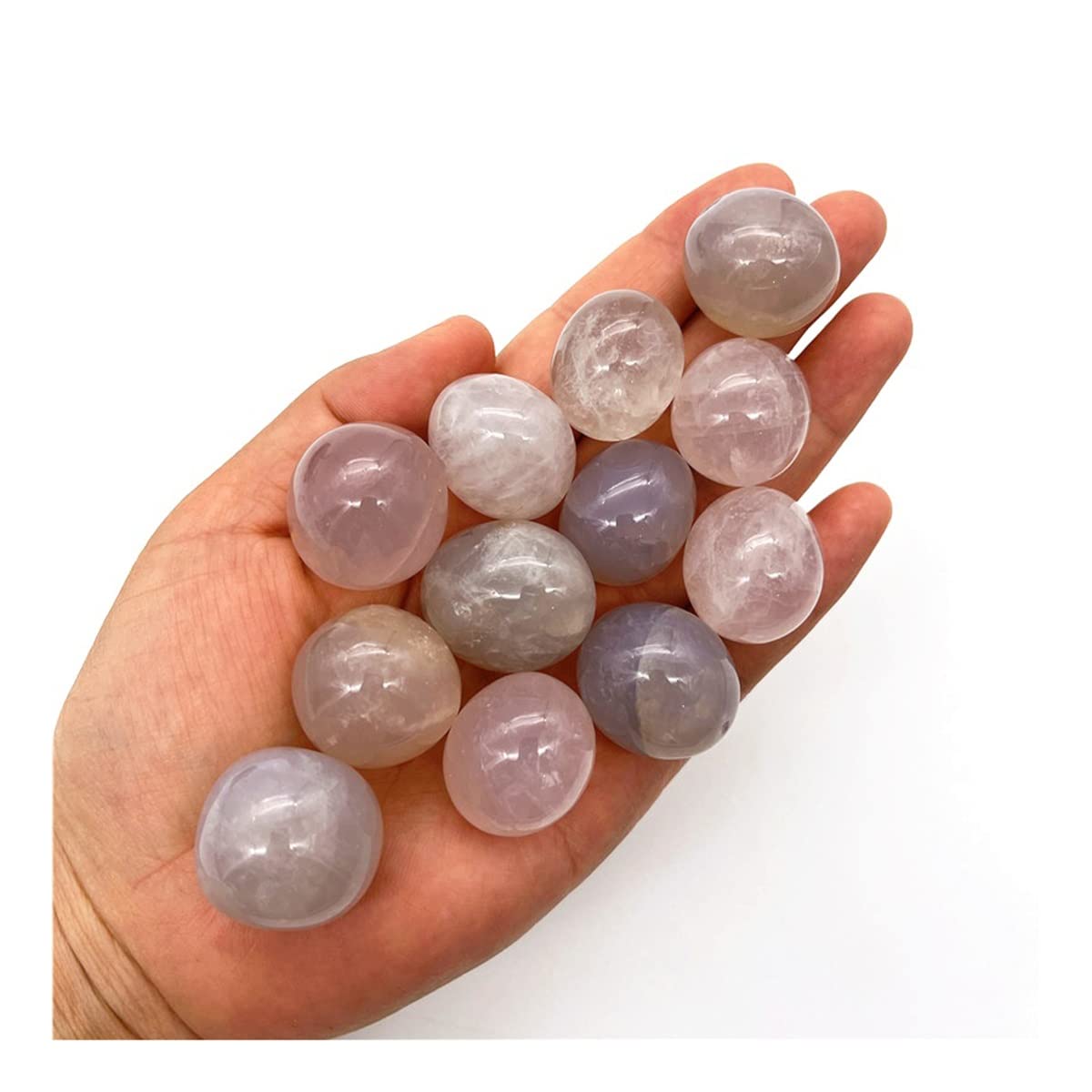 Cuarzo rosa azul natural de 100g en muestras de cristal decorativas