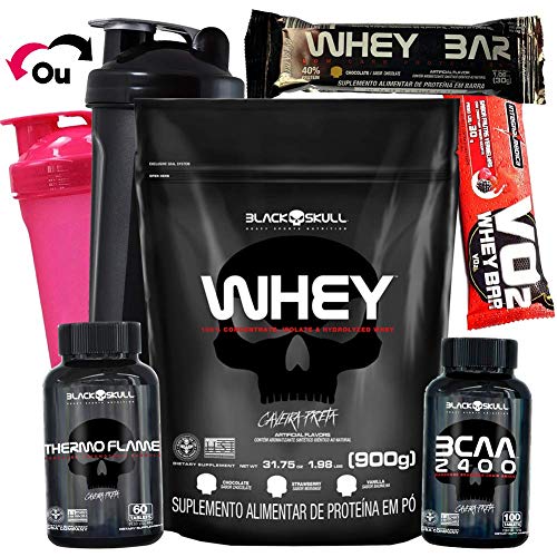 Kit de Suplementos Whey Bcaa Termogênico
