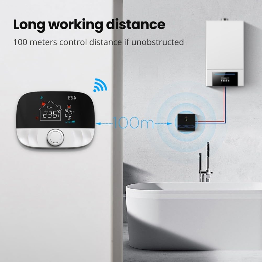 Termostato inteligente programable para Tuya, termostato WiFi, caldera de calefacción WLAN, radiador WiFi con receptor