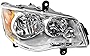 Garage-Pro Headlight for DODGE GRAND CARAVAN 11-18/TOWN AND COUNTRY 08-16 RH Assembly Halogen Chrome Interior