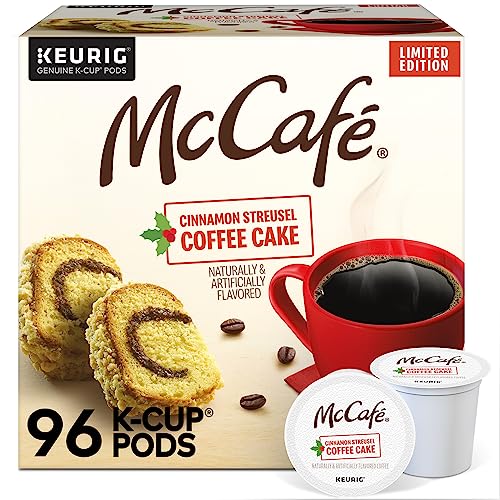 Image of McCafe Cinnamon Streusel Coffee Cake Coffee, Keurig Single Serve K-Cup Pods, 96 Count