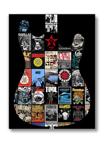 Alternative Rock Music Poster (UNFRAMED 12 x 16) Vintage Album Covers 90's Bands Wall Art Teen Boy...