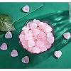 20 PCS Rose Quartz Heart Crystals Natural Crystal Polished Healing Cute Mini Pocket Stones Palm Thumb Love Gemstones Set Bulk Wholesale Reiki Energy Balancing Meditation Pink Heart Gifts for Mother Anniversary Gifts for Women