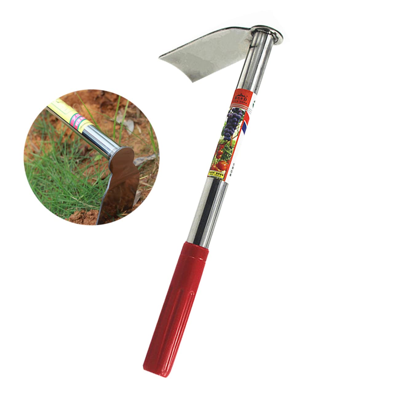 Sosoport 3 Piezas azada de jardín farmina Accesorios para motoazada jardineria Accesorios Herramienta Cuchilla Rastrillo Azadas ferramentas Accesorios de jardín pequeña azada de Acero Rojo