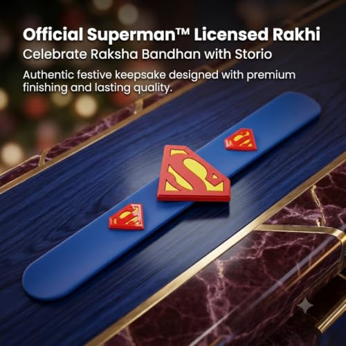Image of Superman Slap Band Rakhi and Friendship Band Pack of 10 | Return Gift for Boys | Raksha Bandhan and Birthday Party Favour