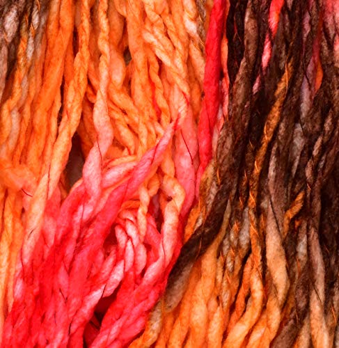 Image of Knitting Yarn Thick Chunky Wool, Sumo Fire 300 GMS Best Used with Knitting Needles-PJ Art-HAE