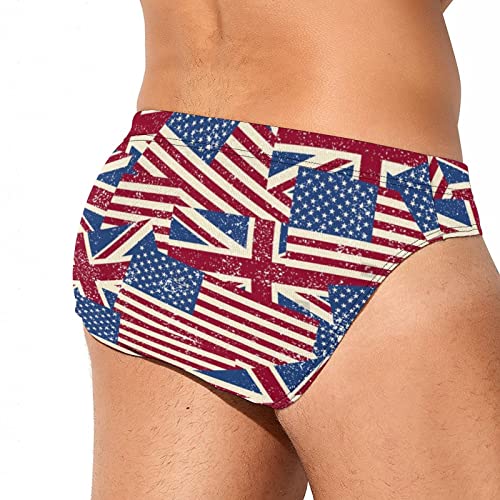 Douhen Mens Fourth Of July Swim Trunks Mens Independence Day Printing Swimming Print Lace Up Briefs Swimsuit (A1-Red, Small) Men's Retro American Flag Underwear Mens July 4Th Patriotic Bikini Panties Sexy Brazilian Thong Briefs American Flag Underwear Men American Flag Golf Shorts Men Swim Trunks Drawstring Elastic Waist Quick Dry Beach Shorts With Mesh Lining Swimwear Bathing Suits 230523 #TOP3