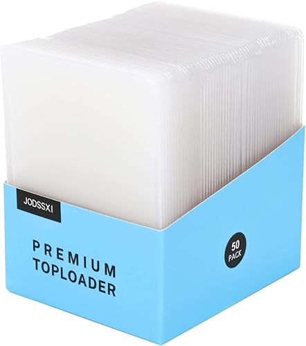 Miniatura 7 de JODSSXI 25 piezas de carga superior regular súper transparente para tarjetas estándar, ligeramente flexibles, 35 unidades, fundas de tarjetas de