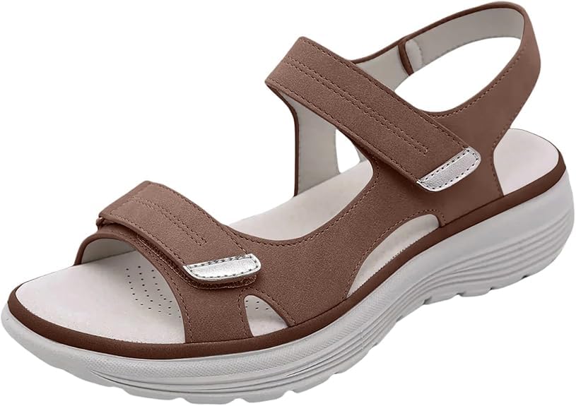 Women's Orthopedic Sport Sandals Shoes with Soft Cushion Foam Arch Support Casual Platform Shoes Dressy Back Strap