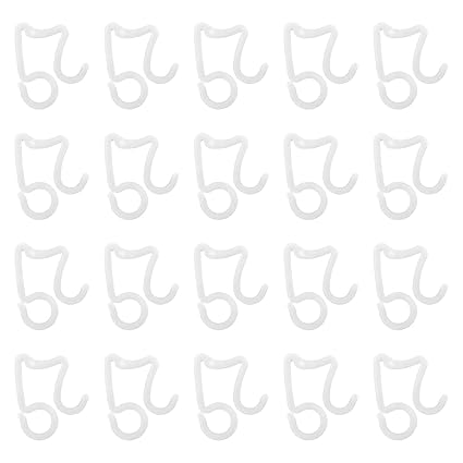 THE STYLE SUTRA Outdoor Lights Clips Holiday Light Clips for Birthday Hanging Outdoor Lights White 20 Pieces