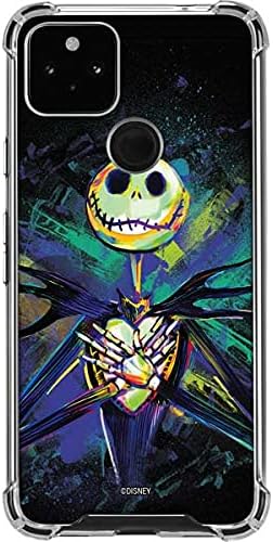 Skinit Clear Phone Case Compatible with Google Pixel 4a 5G - Officially Licensed Disney The Nightmare Before Christmas Jack Skellington Art Design