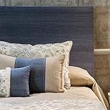 Profundo cm.: 6.00 tapidecor CABECERO Madera TAPIZADO Liso Azul para Cama 135-150 CM 160X120 Coleccion Textil Dormitorio Botanic Blue