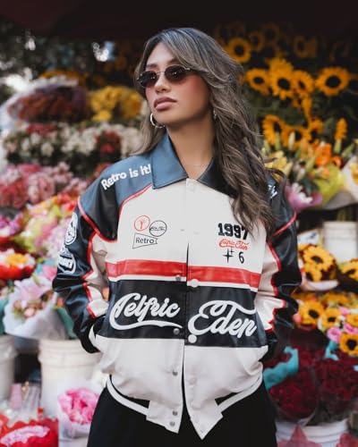 Aelfric Eden Faux Leather Racing Jacket Oversized Motorcycle Biker Racer Jackets Streetwear Unisex3