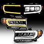 ACANII - For 2020 2021 2022 2023 GMC Acadia Chrome SwitchBack Signal DRL LED Headlights Headlamps Replacement Left+Right