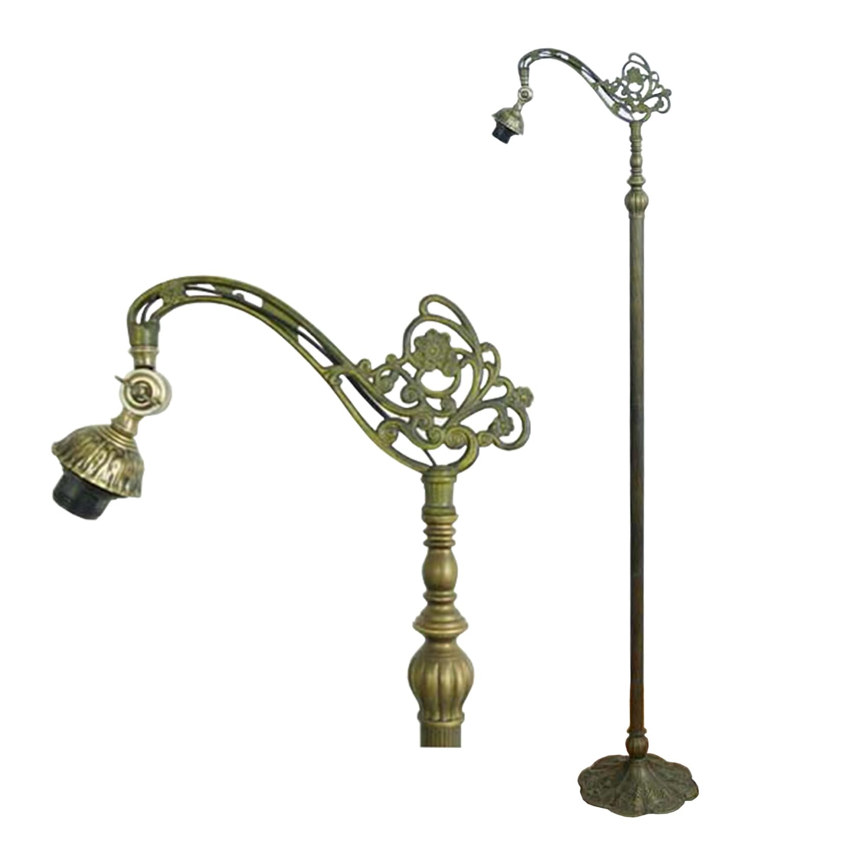 errzom Tiffany Floor Lamp Base Replacement, Only Arched Lamp Base