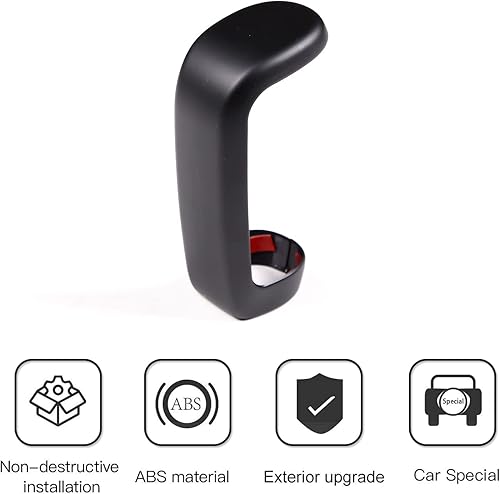 Miniatura 3 de LLKUANG Cubierta de la cabeza de la palanca de cambios de la consola central para Toyota Tundra 2014-2021 Accesorios de coche (negro mate)