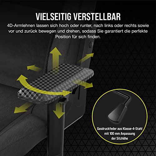 Corsair T3 RUSH Gamingstuhl Anthrazit 2023