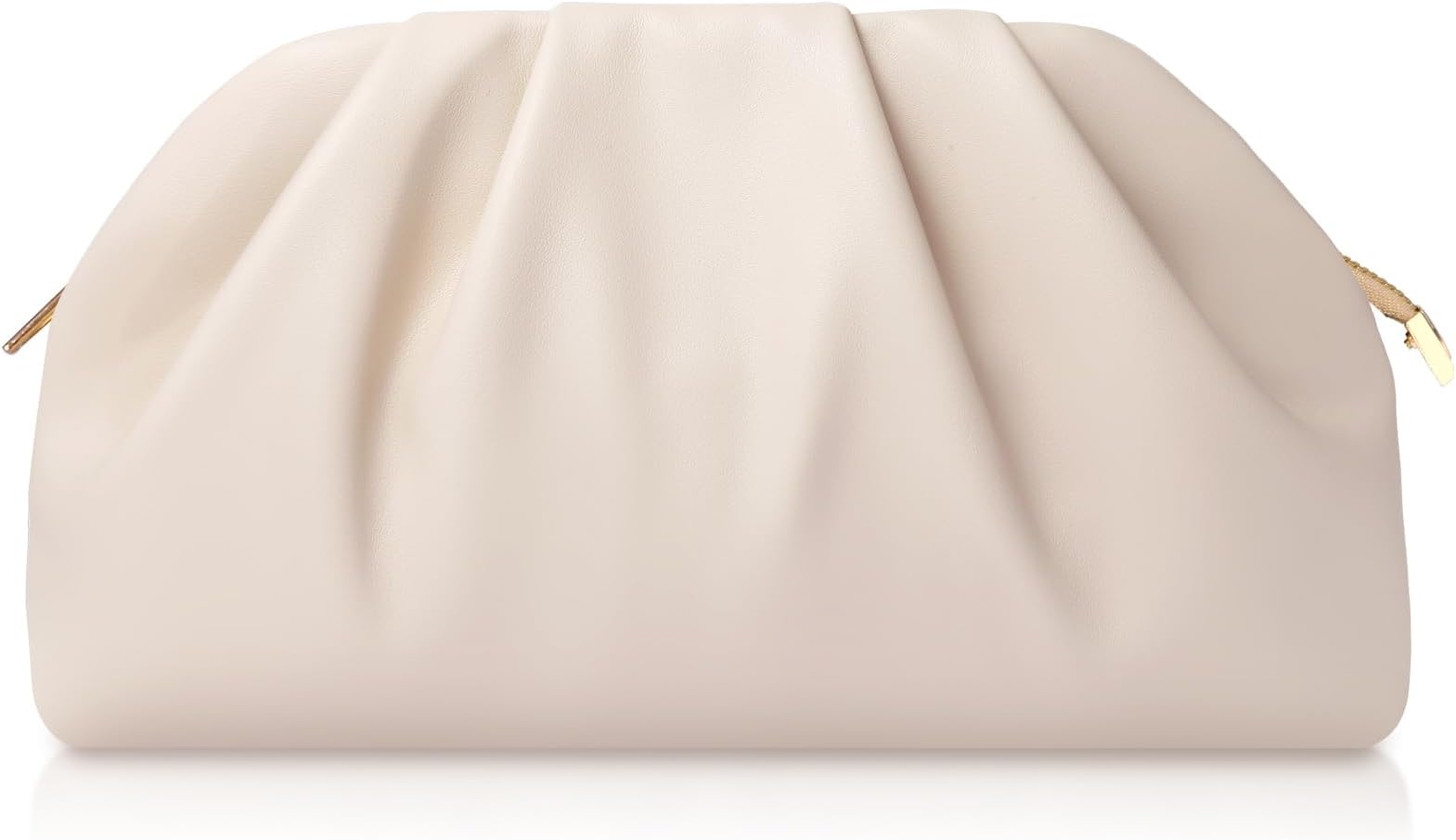 lovyoCoCo Clutch Purse for Women Soft Pleated PU Wedding Clutch, Elegant Evening Bag for Galas, Proms,Cocktail Parties