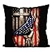 Federa per cuscino con bandiera americana, 40 x 40 cm, motivo: bandiera americana, decorazione patriottica, per feste e vacanze, per divano e divano