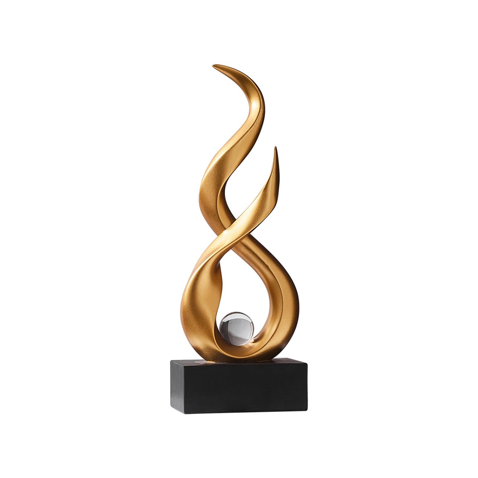 Tauzveok Sculpture Deco, Abstract Art Statue, Decoration Living Room, Bedroom Deco, Modern Apartment Decorative Items Sculptures,Golden H