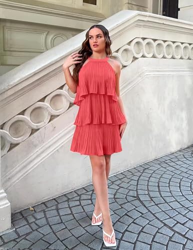 YMSHA Chiffon Homecoming Dresses for Teens A Line Layered Short Prom Party Dress YMS4574