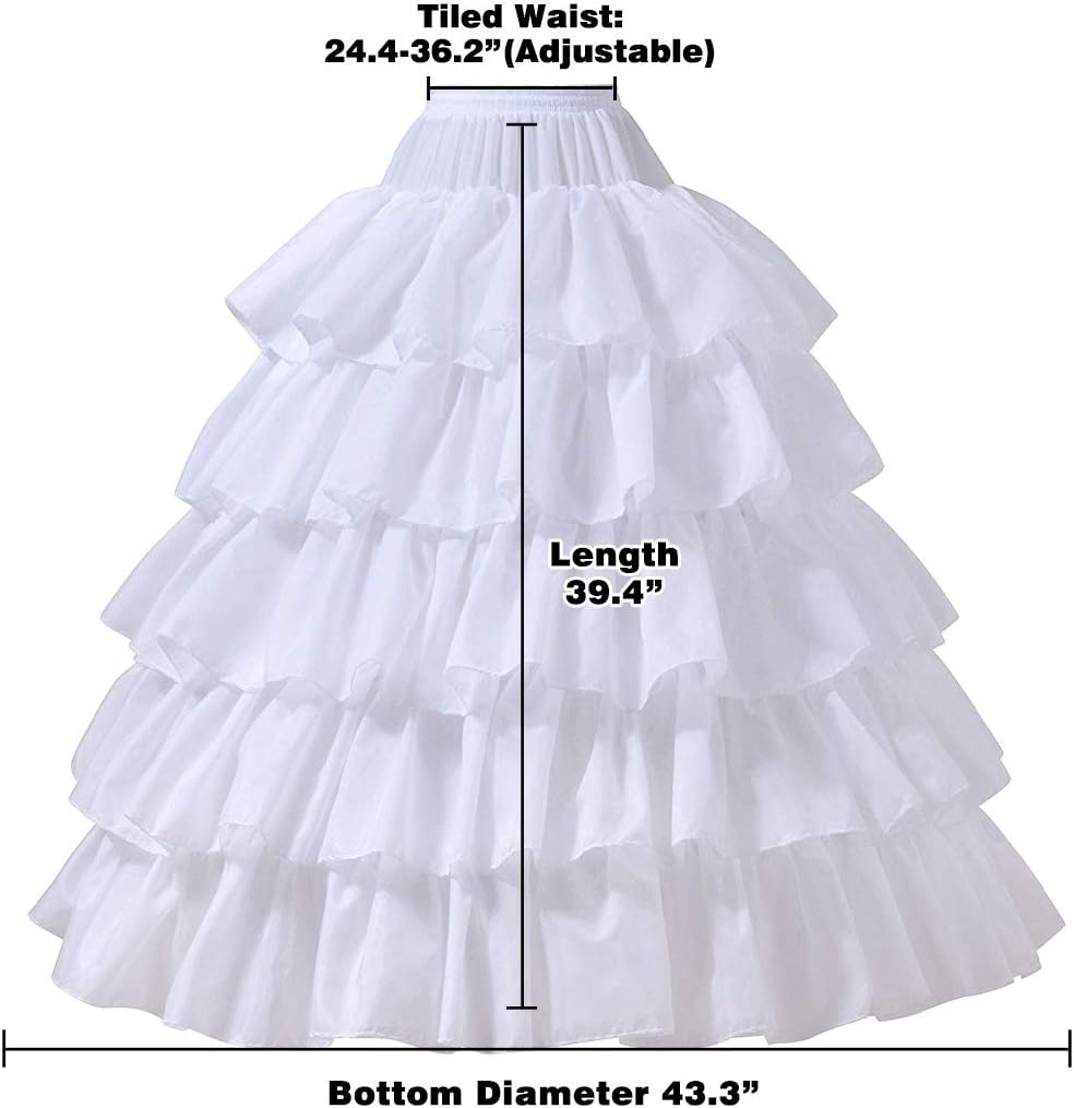 VeMee Women Wedding Petticoat Crinoline Underskirt Slips Underskirt for Women - Image 2