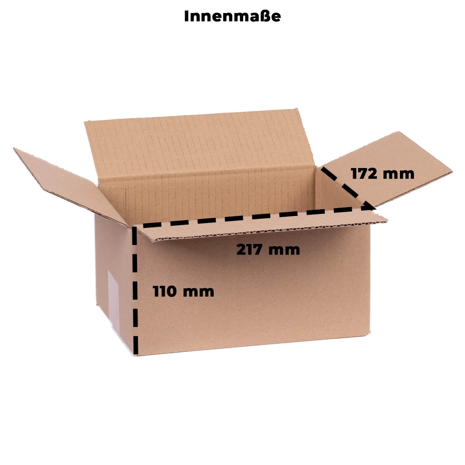smiley pack 300 Stück Faltkartons 220 x 170 x 110 mm braun Versandkarton Verpackungskartons 22 x 17 x 11 cm aus Wellpappe 1 wellig Karton Pappkarton Versandbox Paket Päckchen