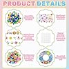 Wavwavw 472 Pcs Spring DIY Craft Kits Spring Wreath Summer Craft Kit Wreath Arts Decorations with Tulips Butterflies Bees Felt Stickers for Party Indoor Outdoor Home Decor #4