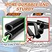 2Pcs 5/8'' (16mm ID) 90 Degree Elbow Heater Hoses - 3-Ply Silicone Construction, Black Car Coolant Line & Turbo Pipe for Automotive Heating Systems