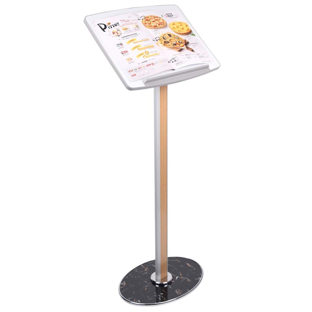 WXQ-XQ Advertising Rack Three-dimensional Ad Frame Floor Sign Holder, Display Stand Sales Department Contract Display Stand Menu Holder Cookbook Stand WHITE Display Stand