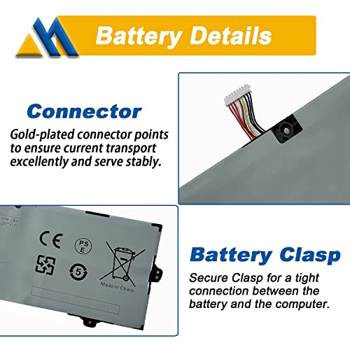 Aa-Pbtn4Lr Laptop Battery Compatible With Samsung 9 Pro Np940X5M Np940X3M Np940X5N Np940X3M-K01Us Np940X3M-K02Us Np940X5M-X01Us Np940X5N-X01Us Series Ba43-00386A Aa-Pbtn4Lr-05 15.4V 54Wh #TOP3