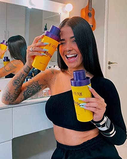 Vista 3 de EG Everk Gold Fioterapia - Tratamiento de queratina brasileña de 169fl oz Cepillo progresivo Un solo paso Sistema de alisado Sellado térmico