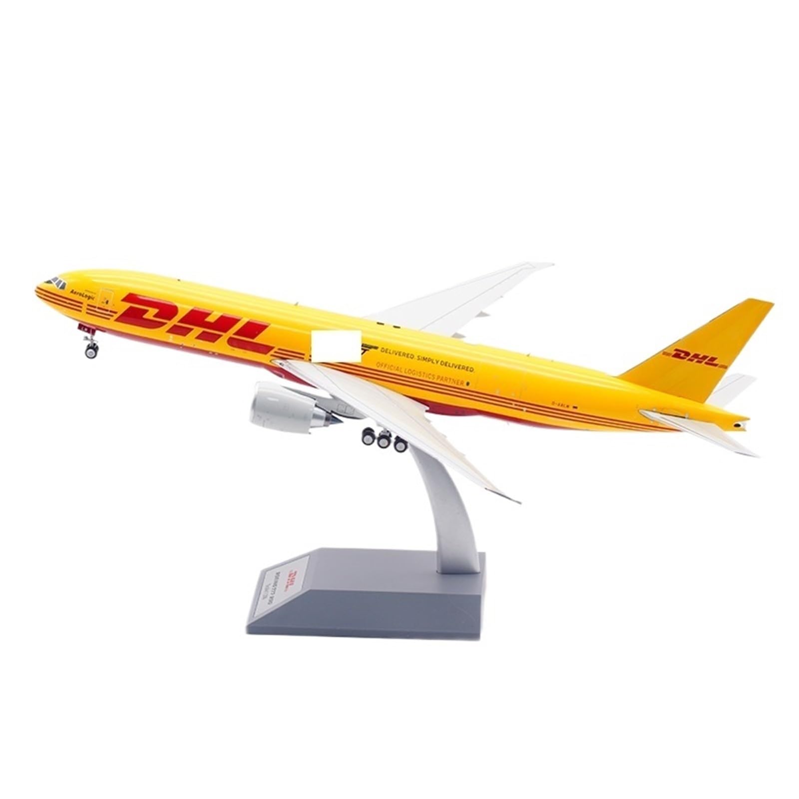 Modèles d'avions de réplique Modèle moulé sous Pression d'avion Fini à l'échelle 31CM 1/200 pour DHL pour Boeing 777-F D-AALM Modèle d'avion Miniature de réplique d'avion